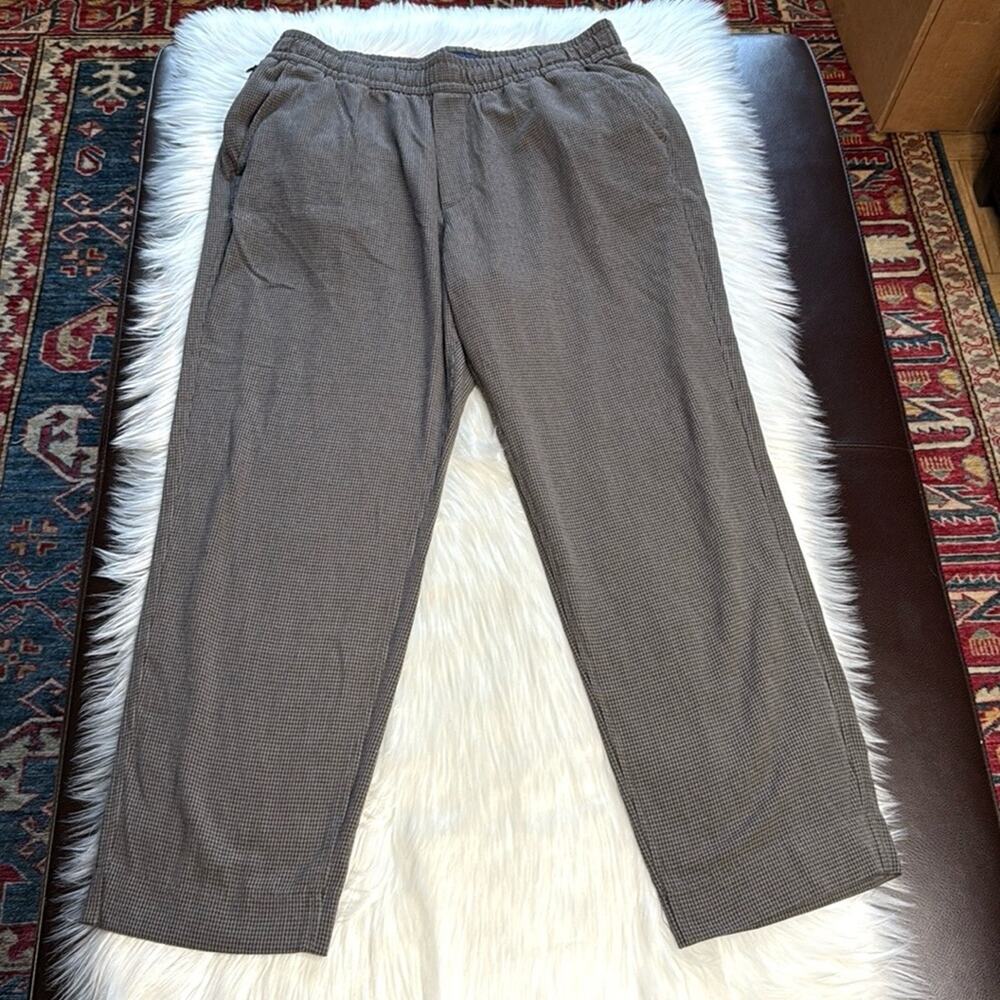 Abercrombie Houndstooth Loose Fit Pull On Pants
